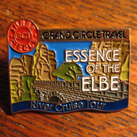 ✈️ Grand Cirle Travel Elbe River Cruise Lapel Pin - Picture 1 of 4